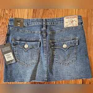 NWT True Religion Sadie Jean Miniskirt